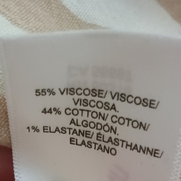 LUCKY Brand Striped Mini Prep Dress Tan White Adjustable Straps  Size S - Picture 12 of 14